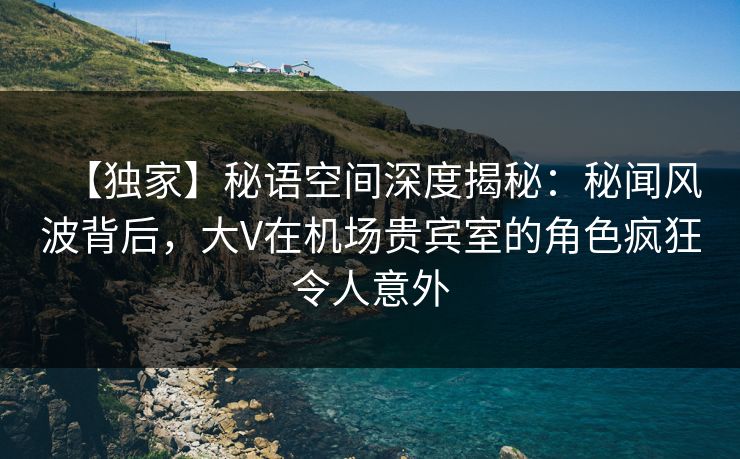 【独家】秘语空间深度揭秘：秘闻风波背后，大V在机场贵宾室的角色疯狂令人意外